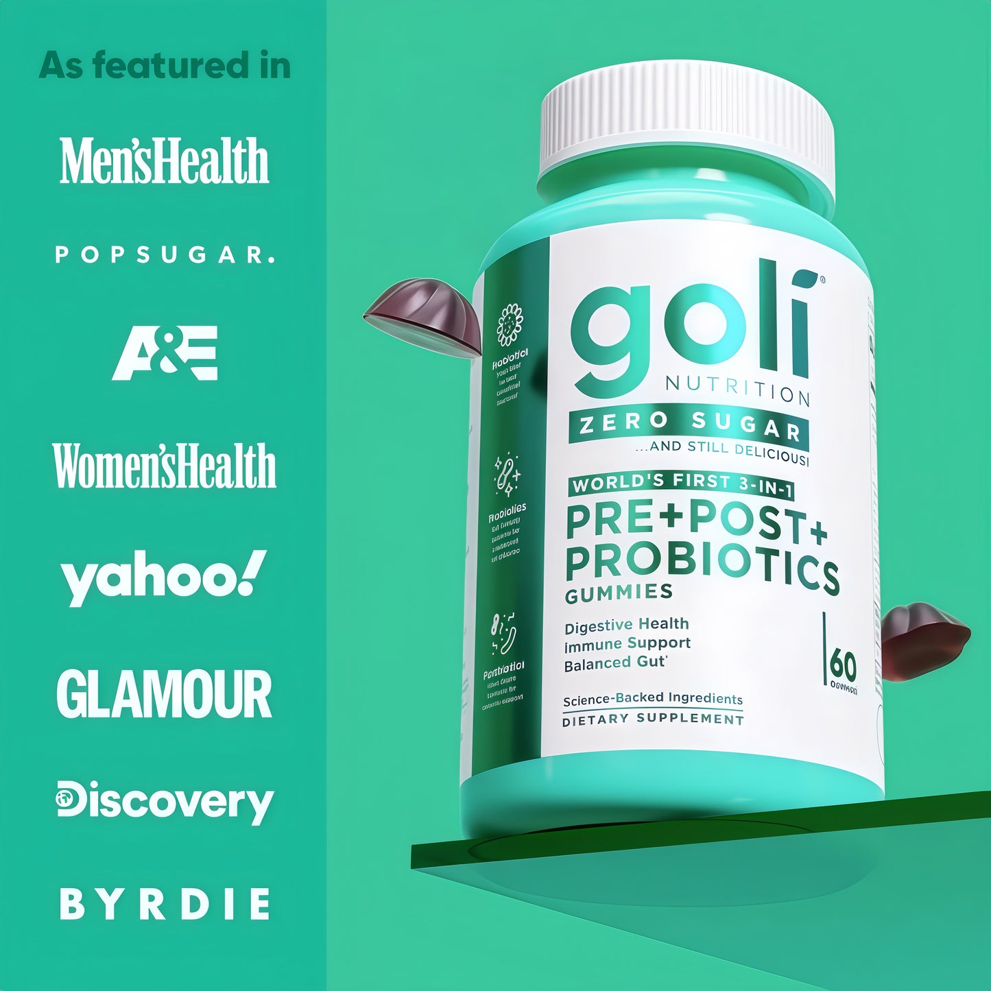 Zero SugarPre+Post+Probiotics Gummies